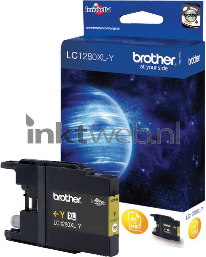 Brother Ink Cartridge Lc-1280Xly Yellow 1.200 Pa