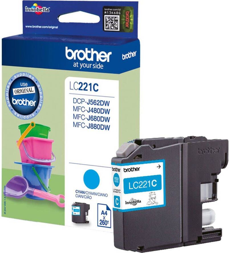 Brother LC-221C Ink Cyan 260 page