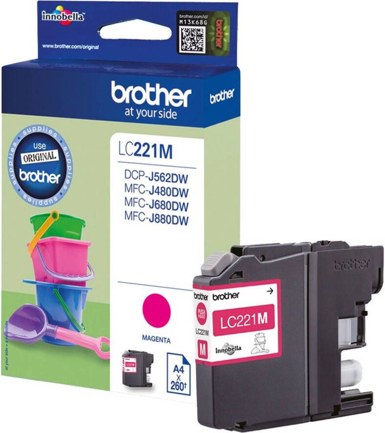 Brother LC-221M Ink Magenta 260 page