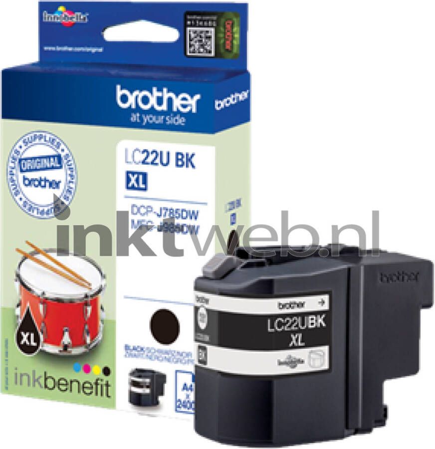 Brother LC-22U XL zwart cartridge