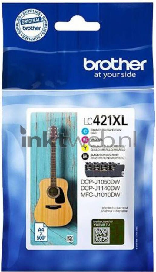 Brother LC-421XL Multipack 4-pack zwart en kleur cartridge