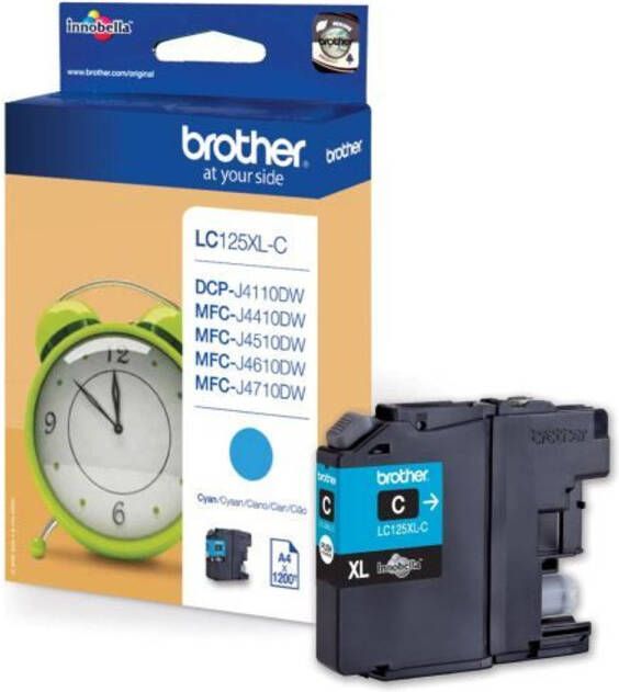 Brother Ink Cartridge Lc-125Xlc Cyan 1.200 Pages