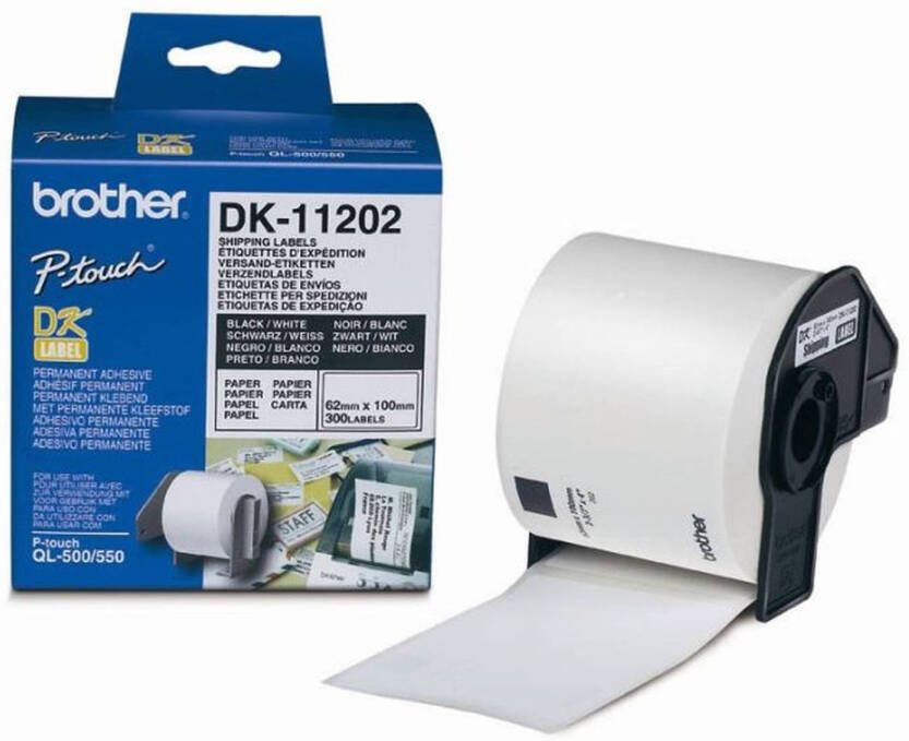 Brother papieren lint P-TOUCH DK-11202 62 x 100mm