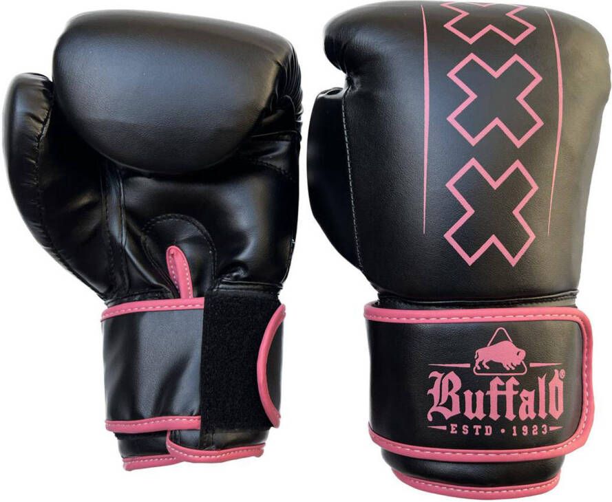 Buffalo Outrage bokshandschoenen zwart met roze 10oz