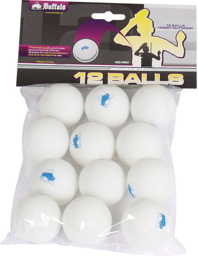 Buffalo Tafeltennisballen Hobby Outdoor 12st.