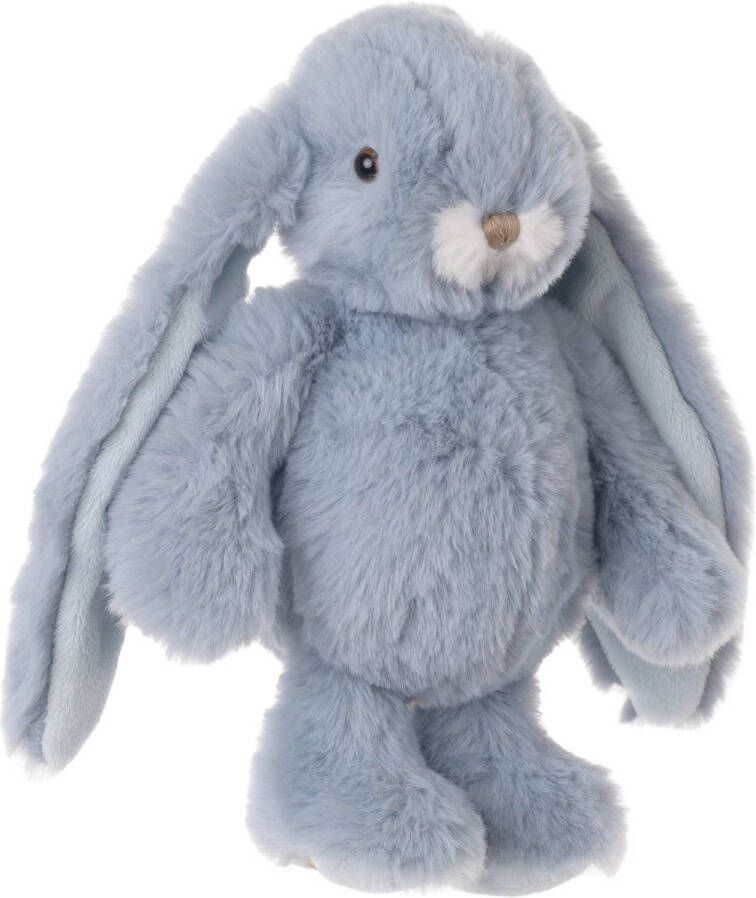 Bukowski pluche konijn knuffeldier lichtblauw staand 22 cm Luxe kwaliteit knuffels