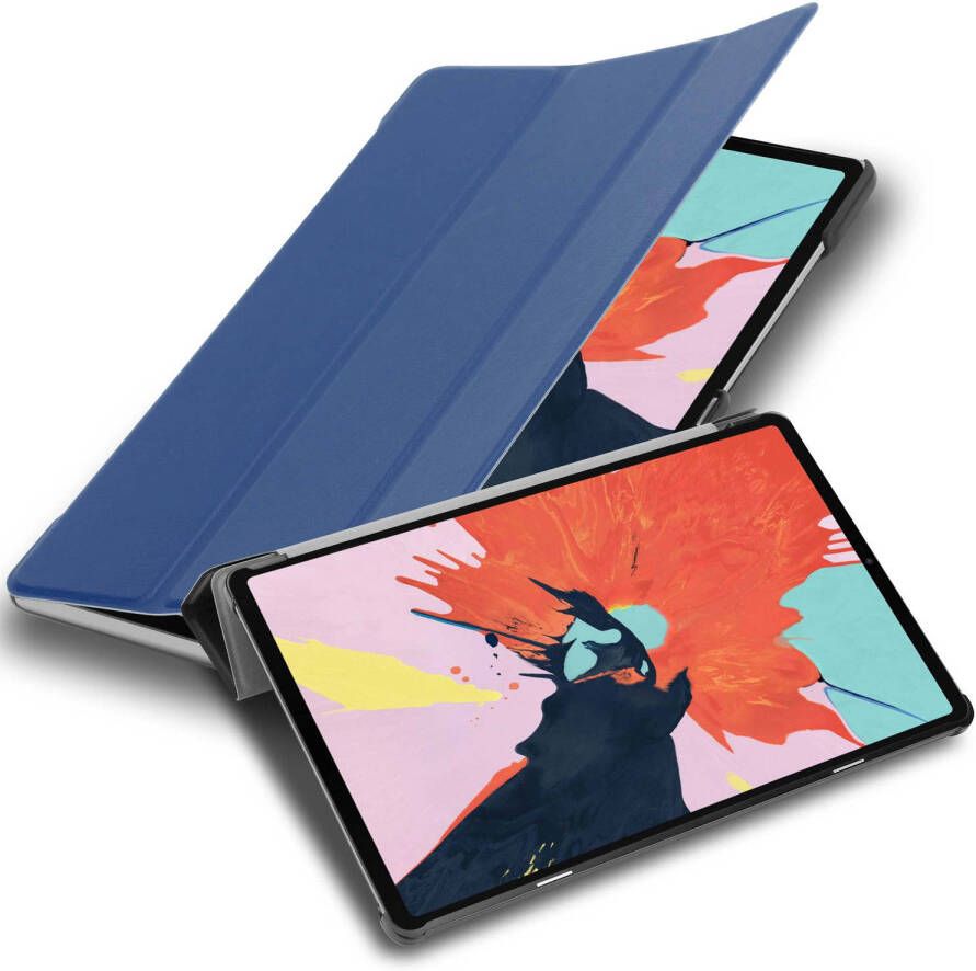 Cadorabo Tablet Hoesje geschikt voor Apple iPad PRO 11 2020 (11 inch) Case in JERSEY DONKER BLAUW Beschermhoes Cover