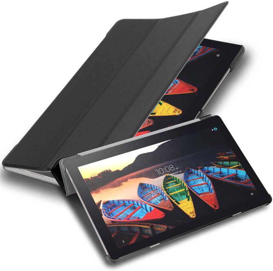 Cadorabo Tablet Hoesje geschikt voor Lenovo Tab 3 10 Business (10.1 inch) Case in SATIJN ZWART Beschermhoes Cover Auto