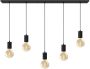 Calex Multi Cord Plafondlamp 5x E27 Zwart - Thumbnail 2