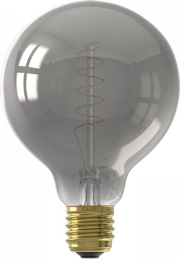 Calex LED Lamp Globe Filament G95 E27 Fitting Dimbaar 4W Warm Wit 2100K Titanium