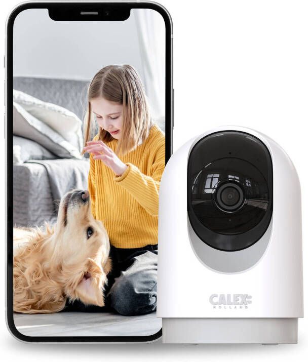 Calex Indoor Pan & Tilt Camera Wifi Beveiligingscamera voor Binnen 2K