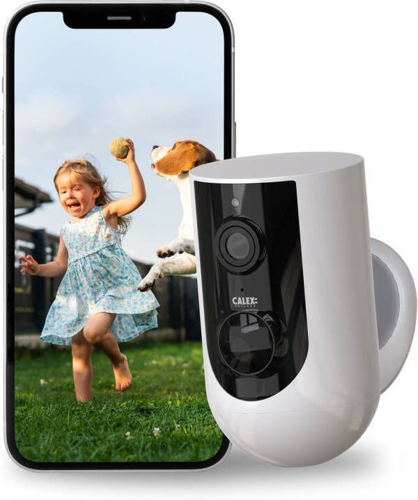 Calex Draadloze Outdoor Camera Wifi Beveiligingscamera op Batterij voor Buiten 2K