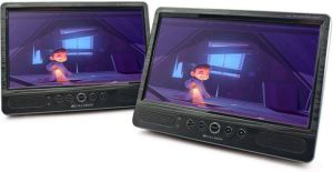 Caliber Draagbare Dvd Speler Auto Set Met 2 Schermen 10 Inch Scherm Usb Koptelefoonaansluiting (Mpd2010t)