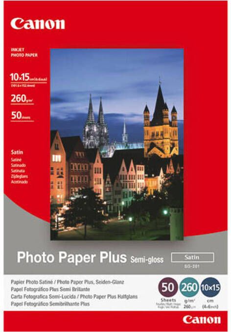 Canon PAPER SG201 4X6 SEMI GLOSSY PHOTO 50SHEE | Papier | Computer&IT Printen&Scannen | 1686B015