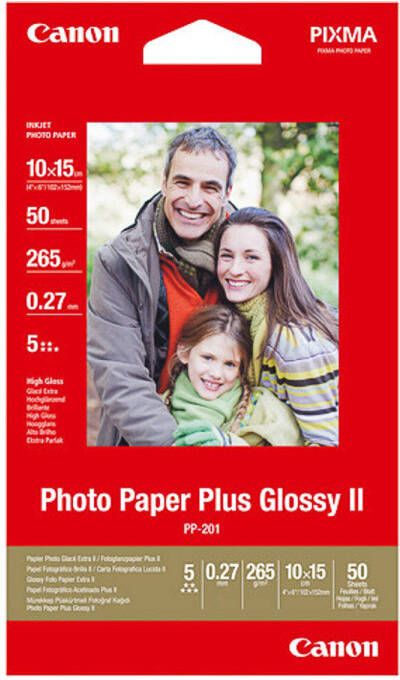 Canon PP-201 PHOTO PAPER PLUS II 10x15 cm 50 | Papier | Computer&IT Printen&Scannen | 2311B003