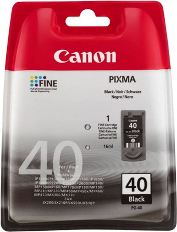 Canon cartridge PG-40 BK (zwart)