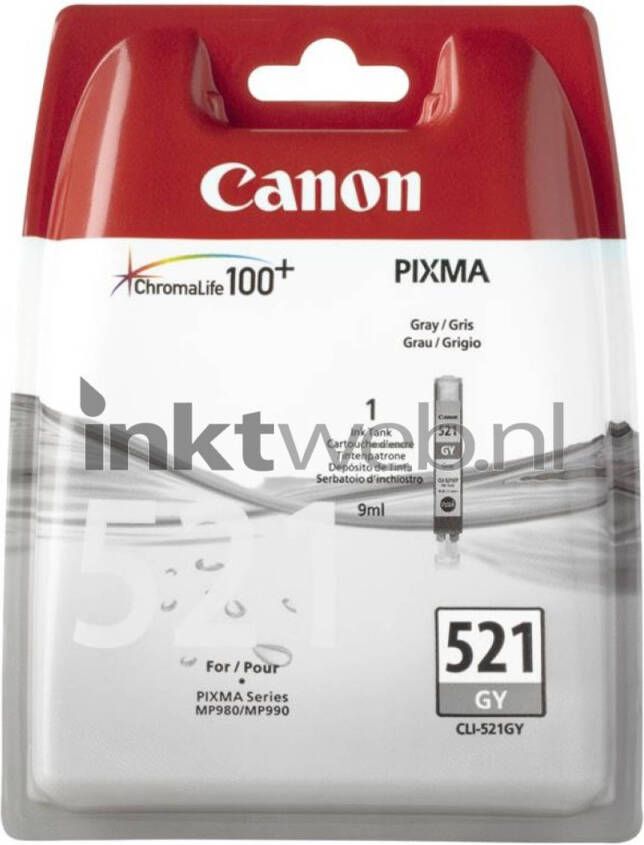 Canon CLI-521GY grijs cartridge