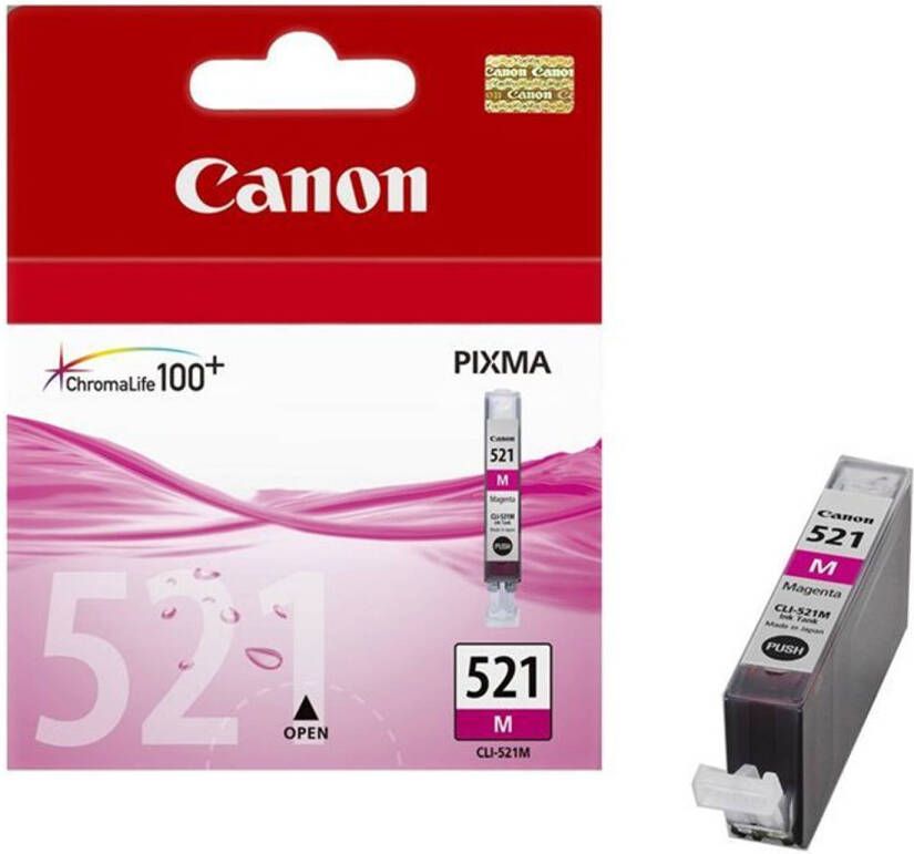 Canon CLI-521M inktcartridge Magenta standaardcapaciteit 9 ml 480 pagina&apos;s