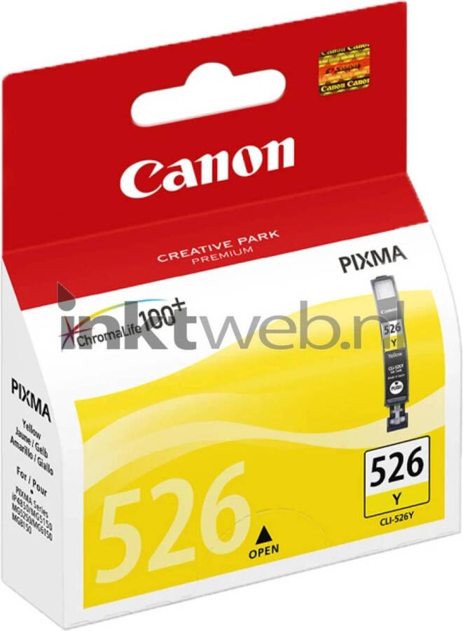 Canon Pack van 1 inktpatroon CLI-526Y Geel standaardcapaciteit 9 ml 525 pagina&apos;s blister met alarm