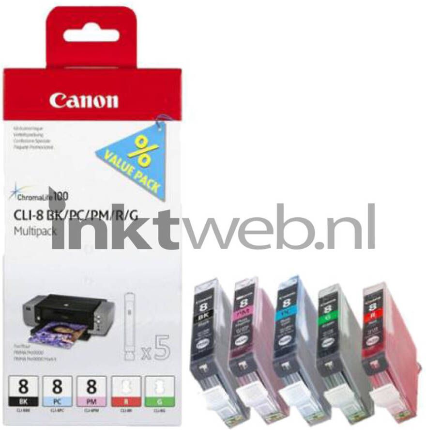 Canon CLI-8 Photo Multipack zwart cartridge