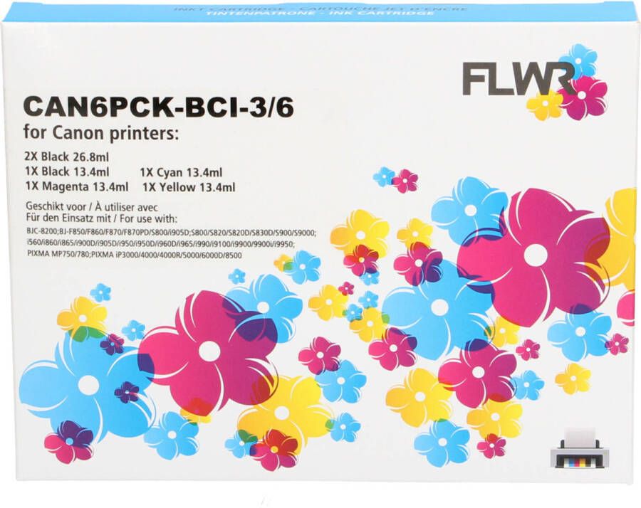 Canon FLWR BCI-3eBK BCI-6 Megapack cartridge