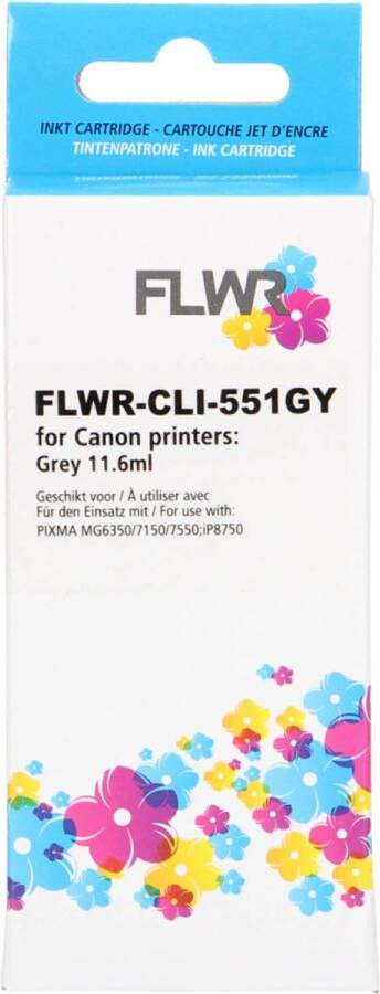 Canon FLWR CLI-551GY grijs cartridge