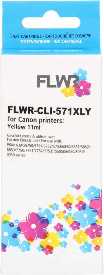 Canon FLWR CLI-571XL geel cartridge