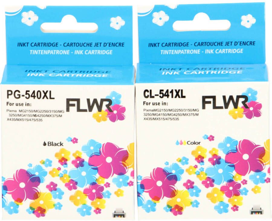 Canon FLWR PG-540XL CL-541XL Multipack zwart en kleur cartridge