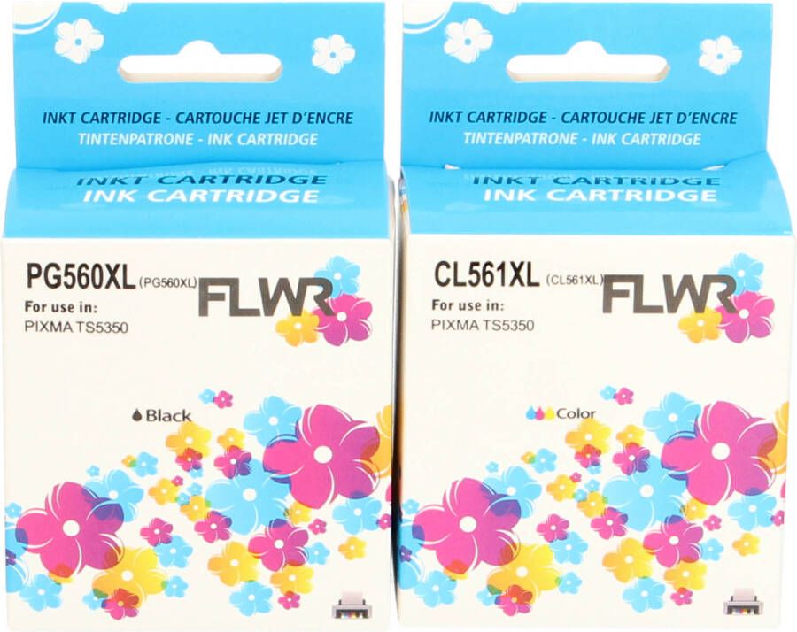 Canon FLWR PG-560XL CL-561XL zwart en kleur cartridge