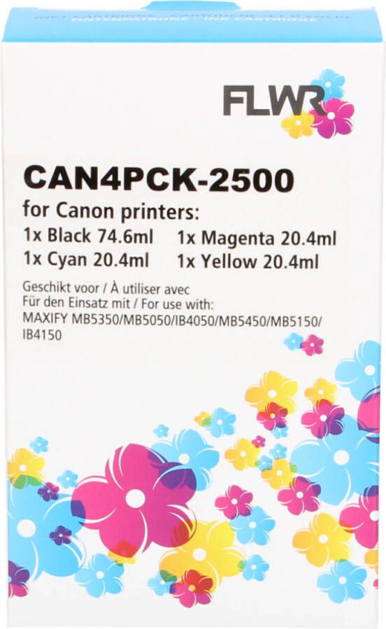 Canon FLWR PGI-2500XL Multipack zwart en kleur cartridge