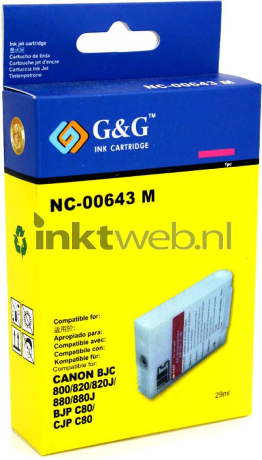 Canon Huismerk BJI-643 magenta cartridge