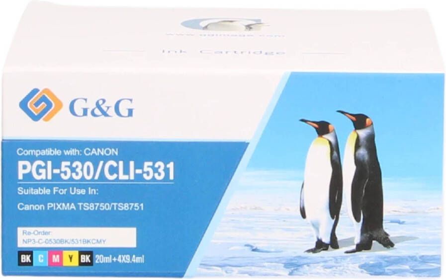 Canon Huismerk PGI-530 CLI-531 Multipack zwart en kleur cartridge