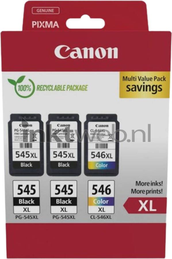 Canon PG-545XL X2 CL-546XL Multi | Cartridges&Toners | Computer&IT Printen&Scannen | 8714574680026