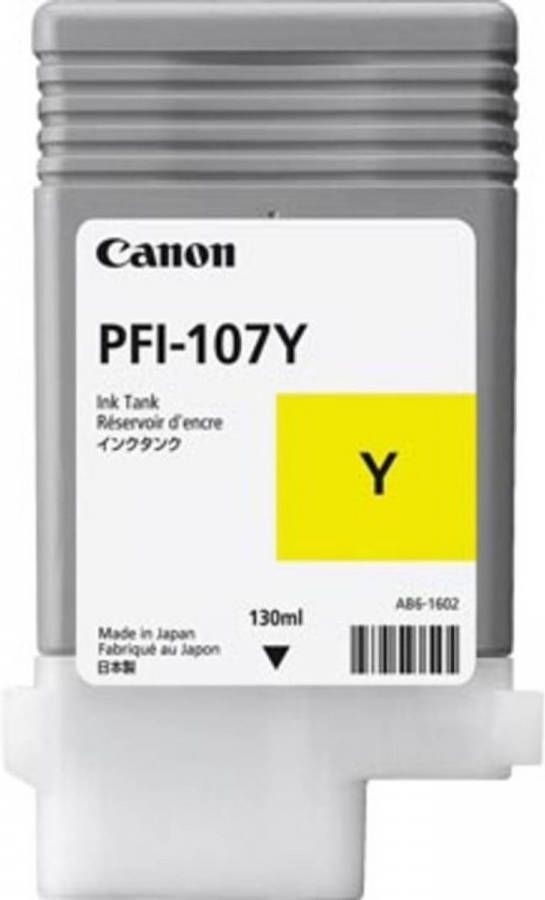 Canon inktcartridge PFI-107 geel 130 ml OEM: 6708B001