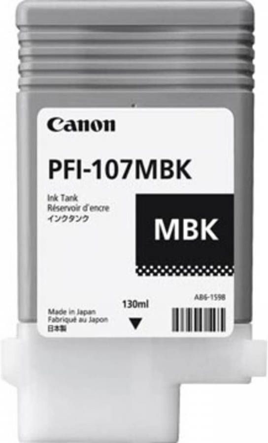 Canon inktcartridge PFI-107 matzwart 130 ml OEM: 6704B001