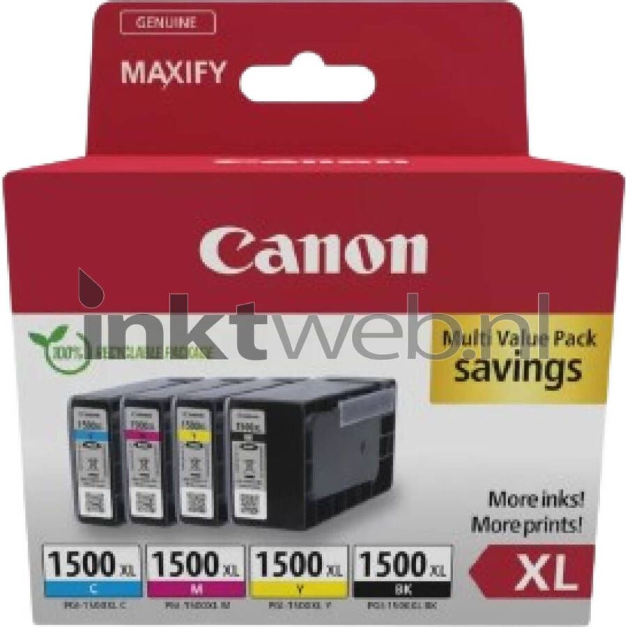 Canon PGI-1500XL BK C M Y Multi | Cartridges&Toners | Computer&IT Printen&Scannen | 8714574679037