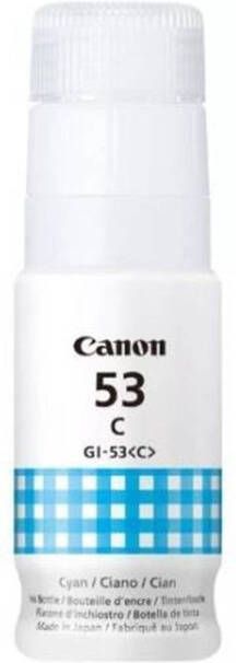 Canon Inktfles GI -53C Cyaan Pixma G650 en G550 compatibiliteit (4673C001)