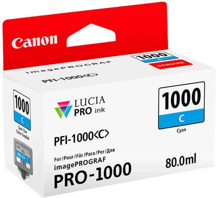 Canon 0547C001 PFI1000C IPF ink cyan