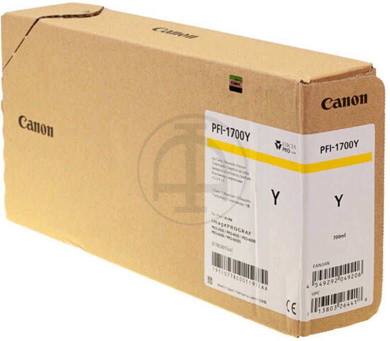 Canon PFI-1700 inktcartridge geel 700 ml