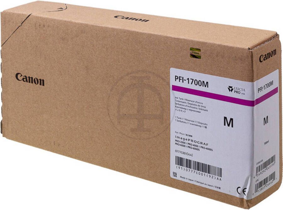 Canon PFI-1700 inktcartridge magenta 700 ml