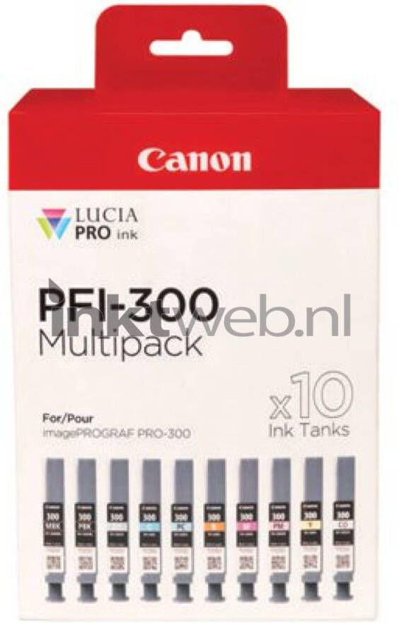 Canon PFI-300 Multipack zwart en kleur cartridge