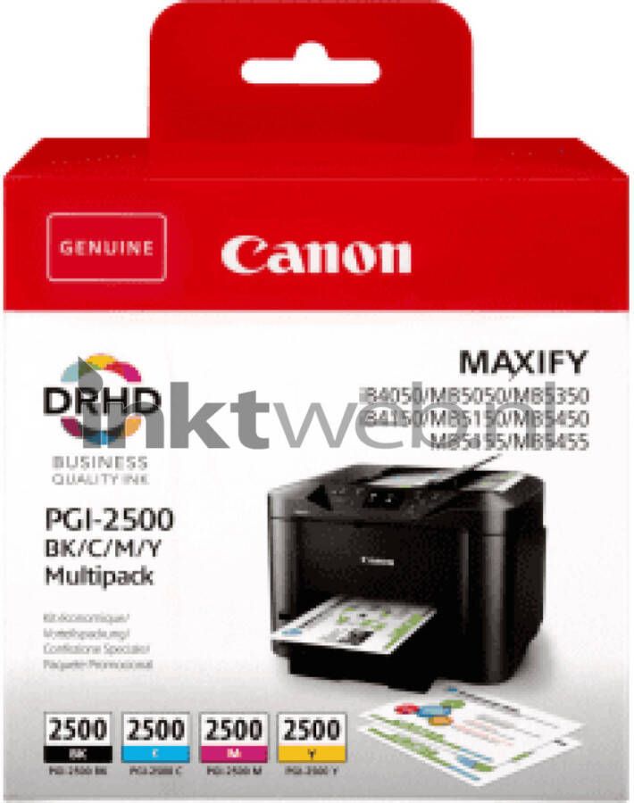 Canon PGI-2500 Multipack zwart en kleur cartridge