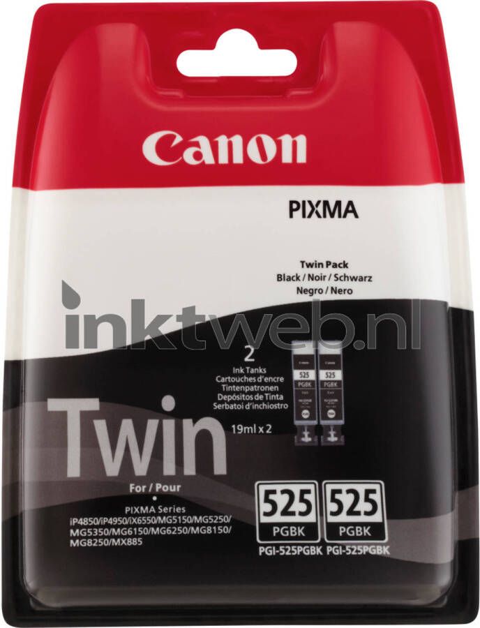 Canon 525TWINPAC twinpack inktcartridge (zwart)