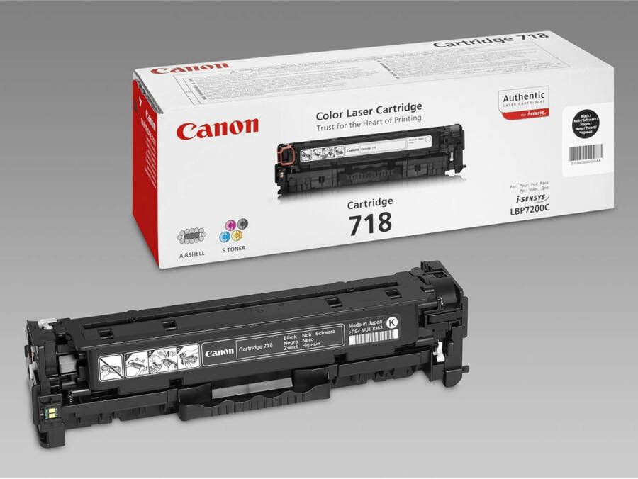 Canon toner 718 3.400 pagina&apos;s OEM 2662B002 zwart