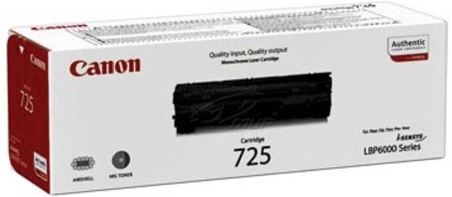 Canon Tonercartridge zwart 725 1600 pagina&apos;s 3484B002