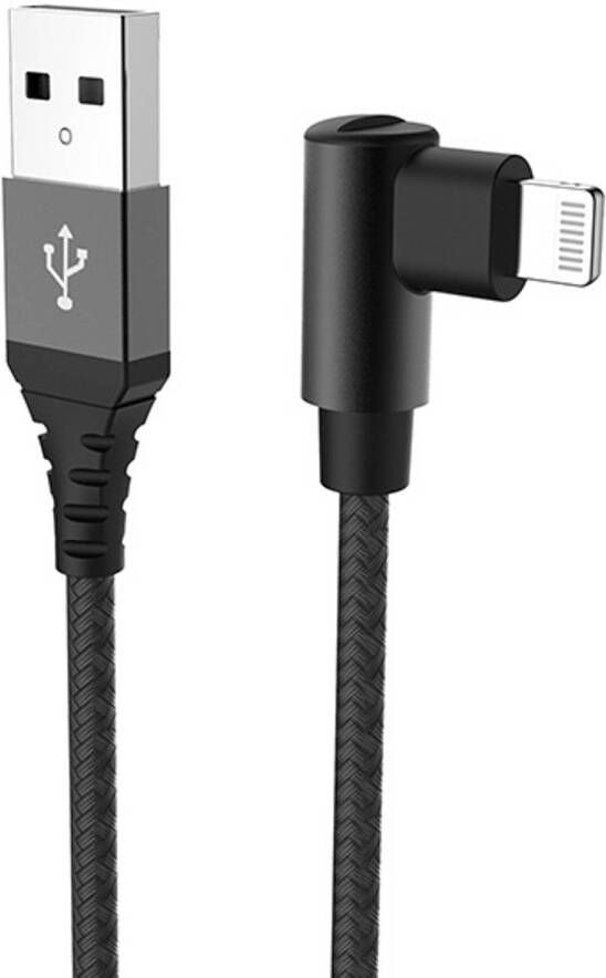 Celly Datakabel Usb> Lightning En L Stekker 1 Meter Zwart