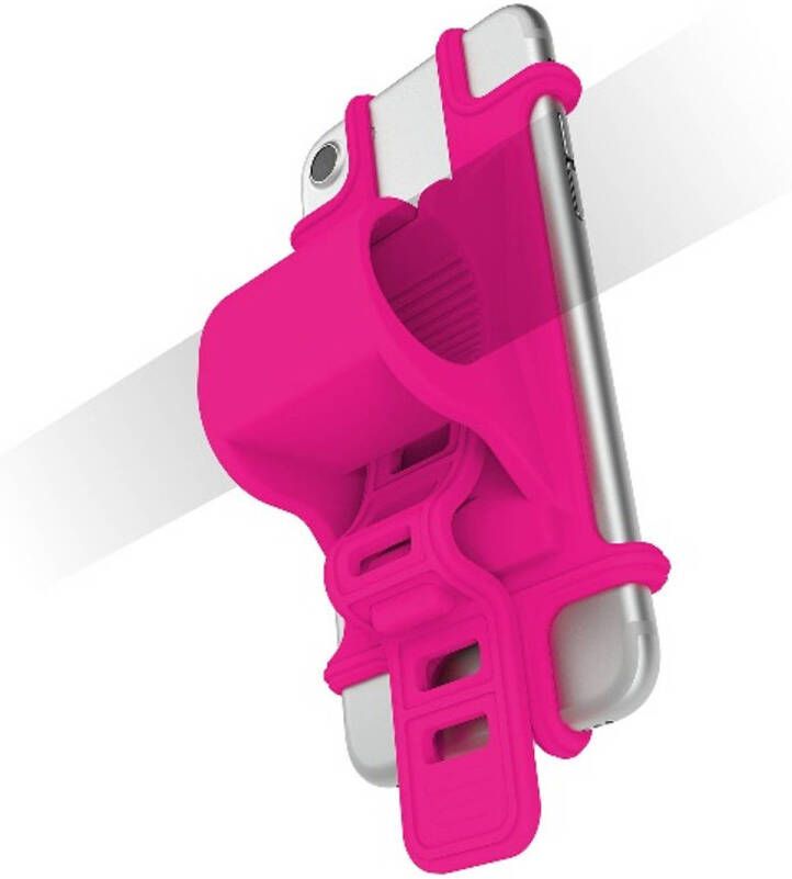 Celly Easy Bike Telefoonhouder Roze Siliconen