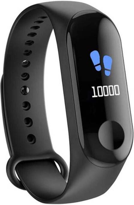 Celly TrainerBand Smartwatch 0 96 Inch LCD Siliconen Zwart