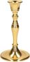 CEPEWA Luxe kaarsenhouder kandelaar klassiek goud metaal 10 x 10 x 17 cm Kandelaars voor dinerkaarsen - Thumbnail 2