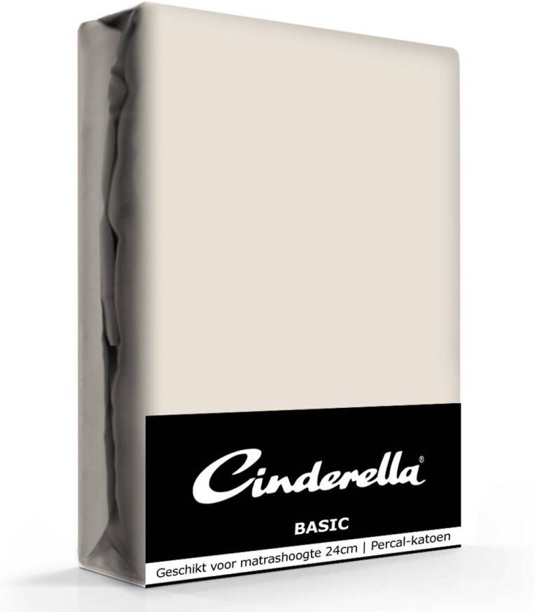 Cinderella Basic Hoeslaken Taupe-160 x 200 cm